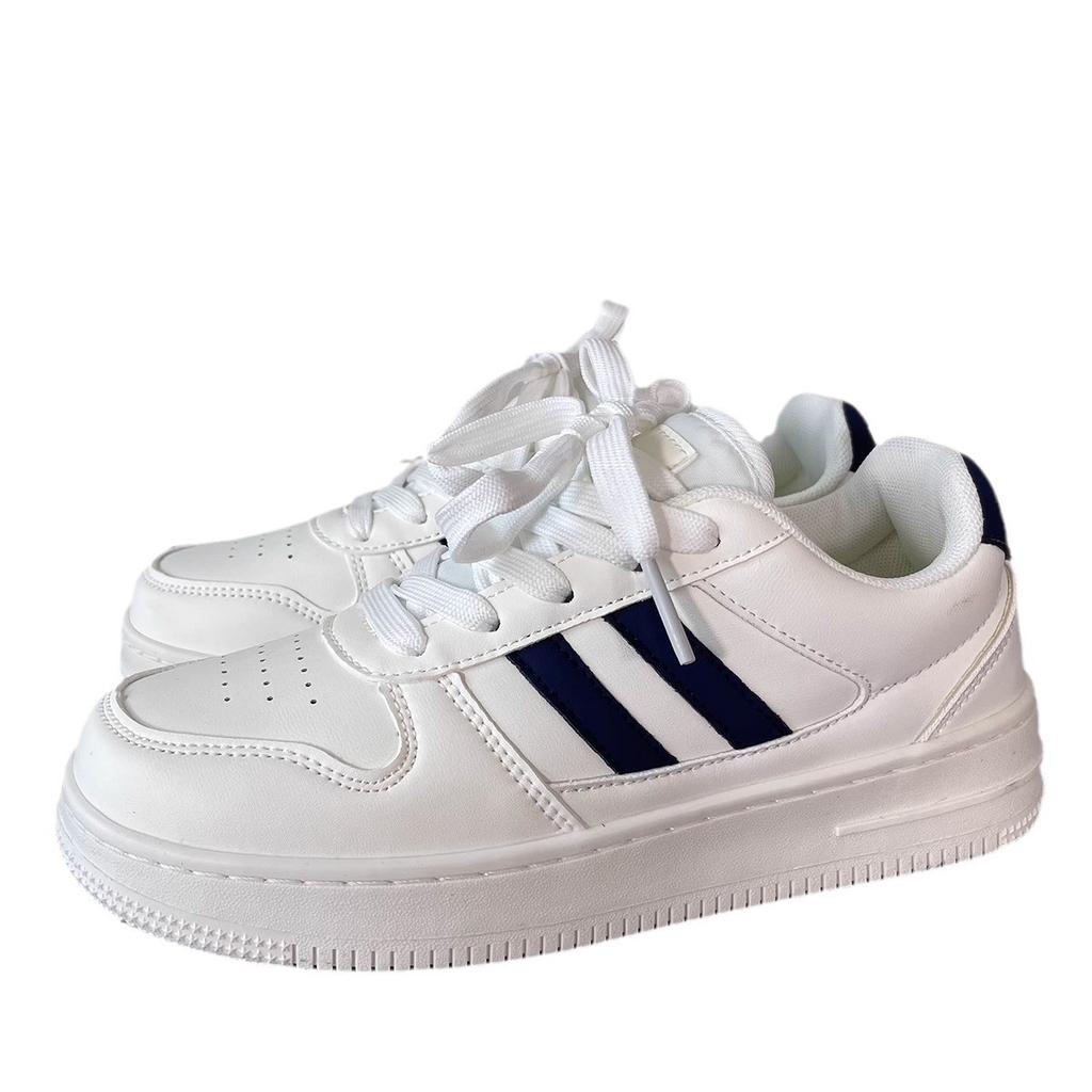 Factory direct sales Hong Kong style little white shoes women's tide lightweight sports and leisure board shoes 2025 autumn new platform student shoes