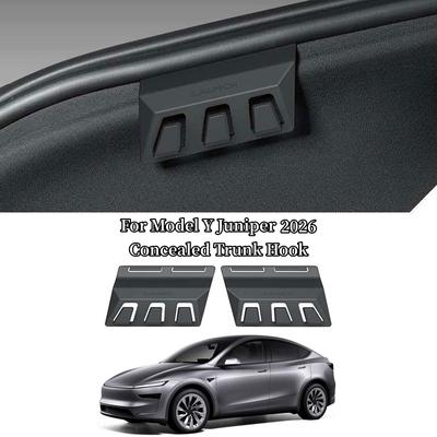 Pair Trunk Hook For Tesla For Model Y Juniper/Launch , Abs Rear Trunk Both Sides Storage Hook Up, Car Interior Accessories