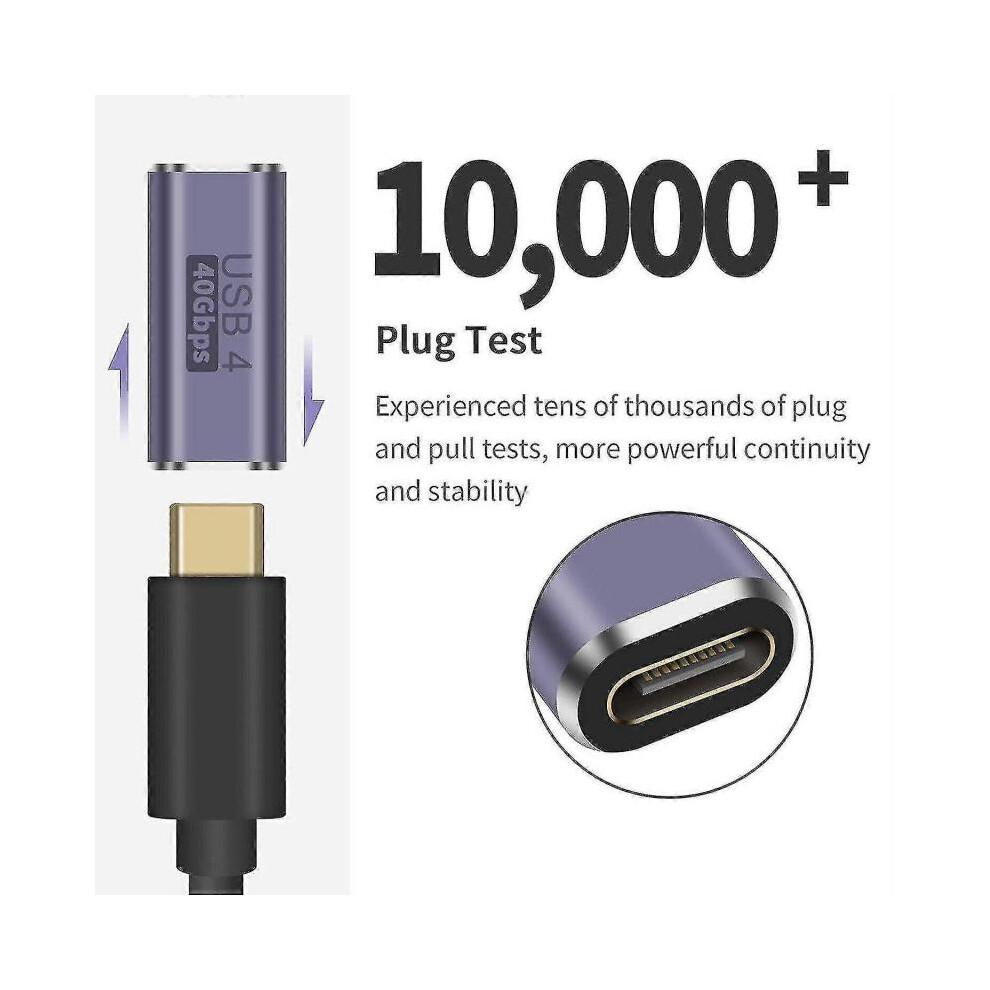 Usb Type C 3.2 100w Female To Female Extender 40gbps 8k Adapter Usb4 Connector New