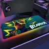 Rgb Xxl Mouse Pad Large Gamer Mousepad Anime Street Fighter Deskmat Gaming Pc Setup Accessories Desk Mat Computer Table Mausepad