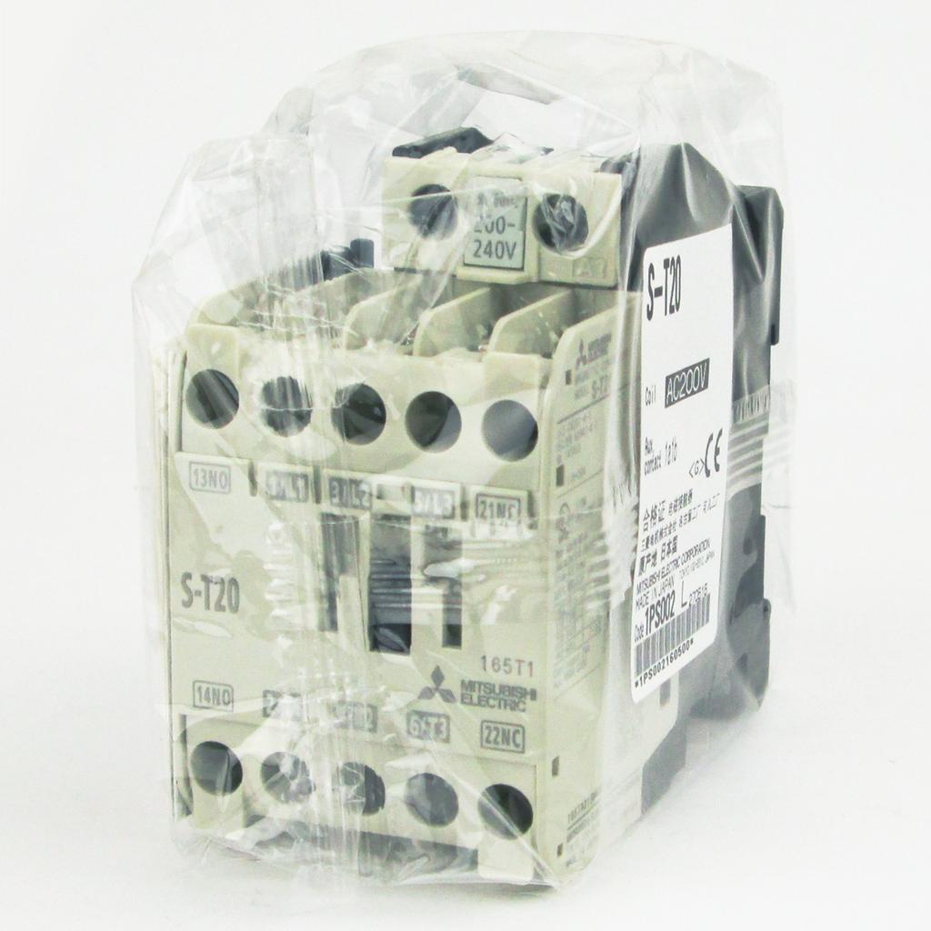 Mitsubishi Electric AC200V 1a1b Magnetic Contactor Rating Part Protection NN S-T20 (Auxiliary Contact 1a1b) (Typical 18A) (DIN Rail/Screw Mounting)
