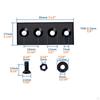 Sliding Barn Door Kit, Track Connector Plate with Screws, Durable Black Metal Heavy Duty Tools