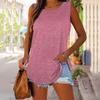 Sleeveless Tank Top for Women Casual Loose Fit Round Neck Lightweight Summer Shirt Soft Fabric Pullover Blouse