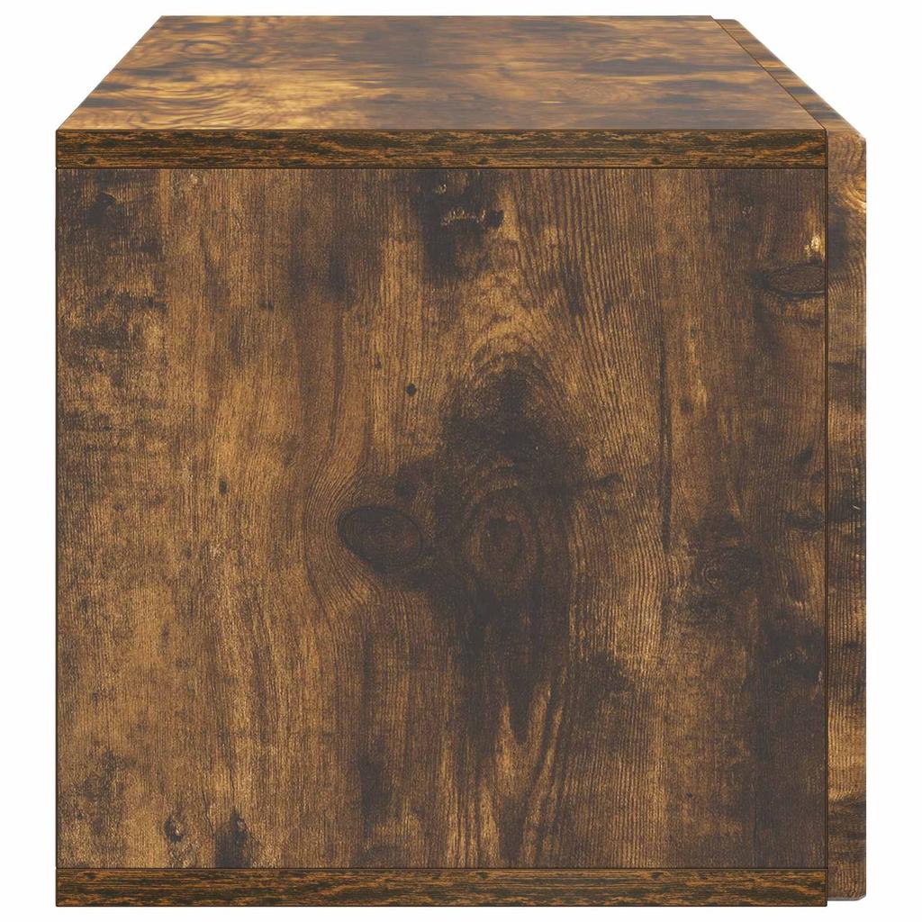 Wall Mounted TV Cabinet Smoked Oak 98 x 31 x 30 cm