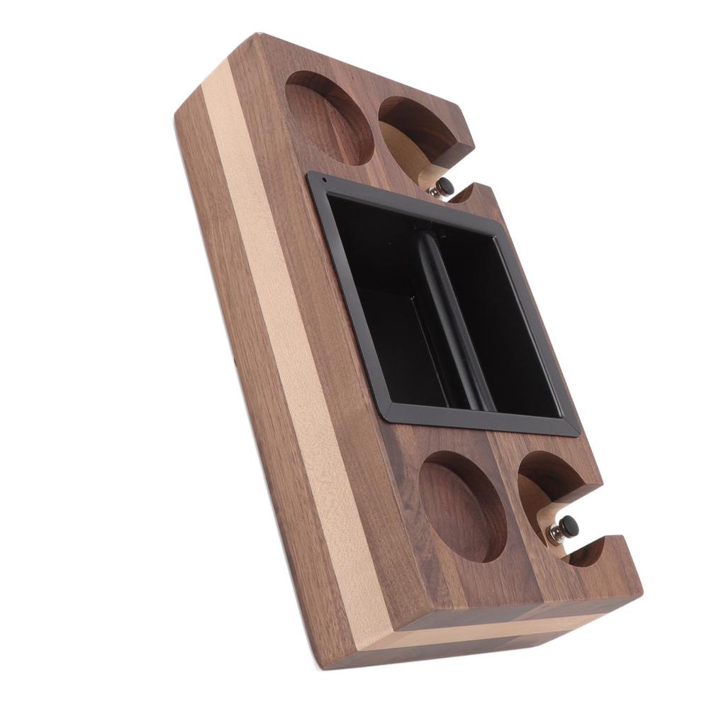 Coffee Knock Box Home Wood Splicing Coffee Filter Tamper Holder Coffee Knock Slag Storage Box Type