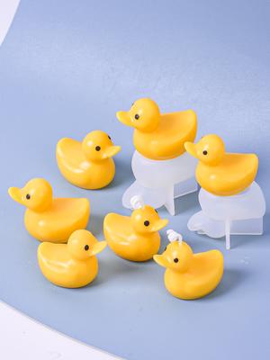 Formy Silikonowe do Świec Kaczuszka 3D Kształt Zwierzątka Kreskówka Narzędzie do Robienia Gipsowych Piskląt Ręcznie Robione Mydło Prezenty Dekoracja Urodzinowa