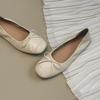 French bow shallow mouth soft sole single shoes women's autumn 2026 new round head flat bottom Doudou shoes comfortable and versatile