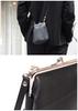 Seal Kiss Lock Shoulder Bag for Clasp Crossbody Mini Shoulder Men, Closure, Bag, Bag, Small, Waterproof, PS-194BK