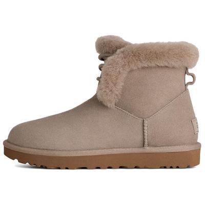 Klassische Mini Lammfell Warme Vielseitige Vintage Kurze Schneestiefel Damenstiefel 1174576-CBBLG