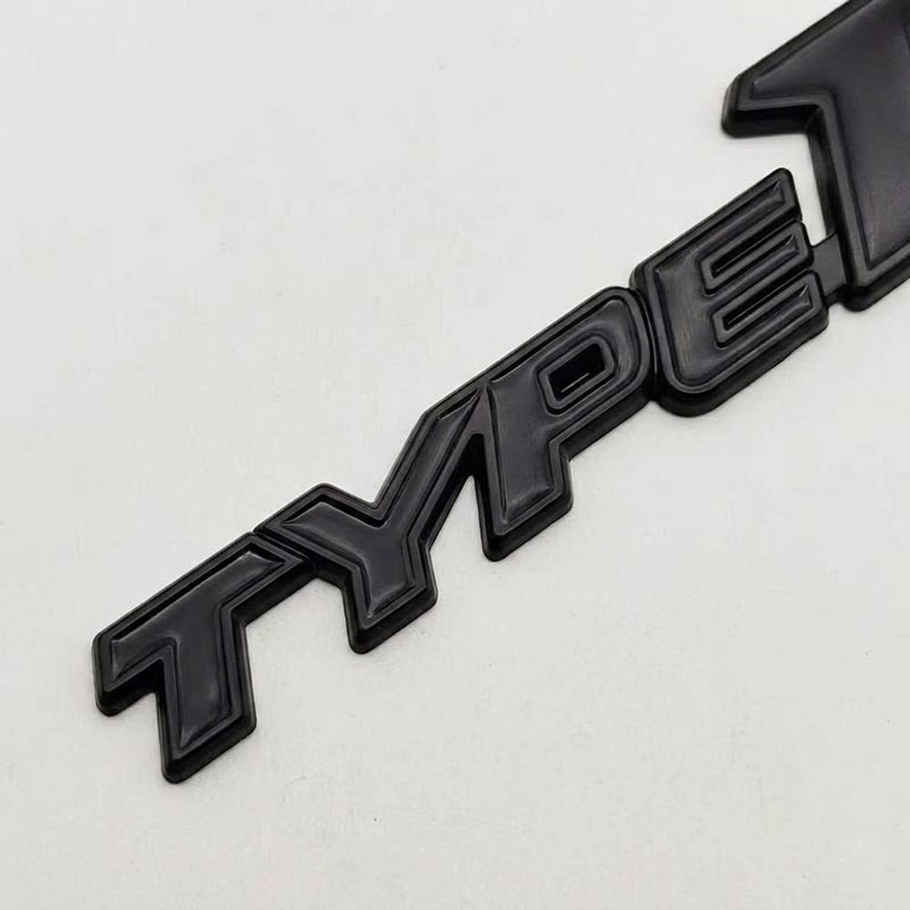 3D Metal Type-R Car Rear Trunk Emblem Badge Sticker For  Honda TYPE R Car Styling Accessories DO1