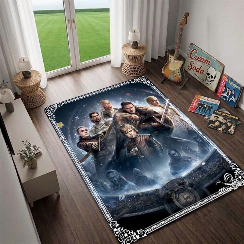 House Targaryen,the Dragon Queen,*Game of Thrones* Rug,Living Room Rug,Floor Mat for Computer Chair, Doormat, Bedside Carpet