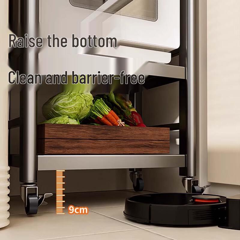 Yingbai 5-Layer Gunmetal Gray Stainless Steel Kitchen Storage Rack