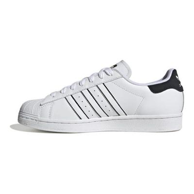 Superstar White Black Outlined Unisex Sneakers Footwear-White Core-Black IF8090