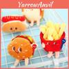 Crystal Super Soft Plush Food Toys Keychain Featuring Hamburgers Hot Dogs And Fries
