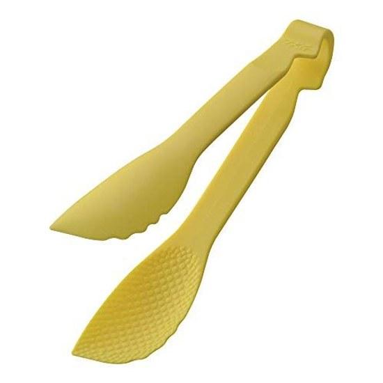 Endo Shouji Magic Serving Tongs Yellow 16cm Material Polypropylene Resin Double Embossed Processing Country Origin Japan (Tsubame Sanjo)