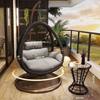 Outdoor Courtyard Rocking Chair Set with Hanging Chair and Recliner