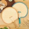 Durable Traditional Handmade Summer Fan for Children and Babies, Portable Vintage Style Banana Leaf DIY Small Fan
