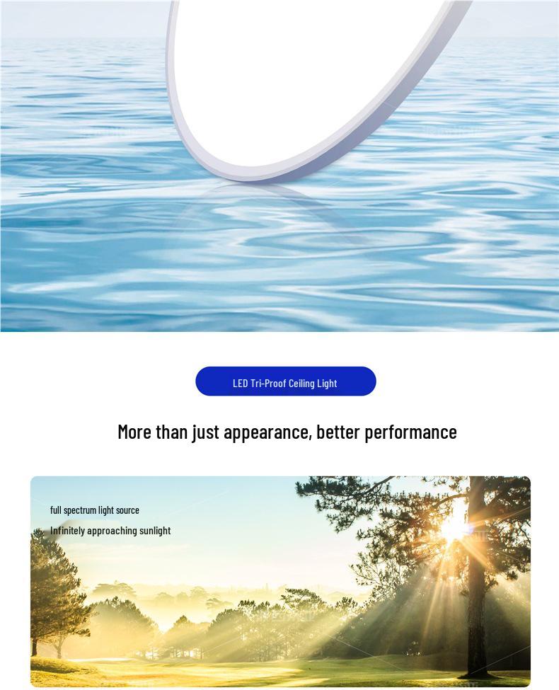 Ultra-Thin Waterproof Bohemian Ceiling Light - High Brightness & Eye Protection for Bathroom, Balcony, Bedroom, Corridor.