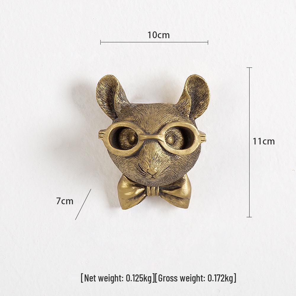Antique Bronze Animal Pendant Wall Hanging for Home Decor