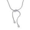 Yhpup 60cm Stainless Steel Knot Chain Necklace for Women Gold&Platinum Plated Trending Personalized Jewelry Wholesale