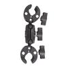 Portable Double Head Mount for Bike Cameras Enabling Flexible Adjustment Shockproof Design and Quick Setups