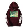 Spy X Family Anime Print Hooded Sweatshirt Men Women Oversized Fleece Pullover With Ribbed Hem