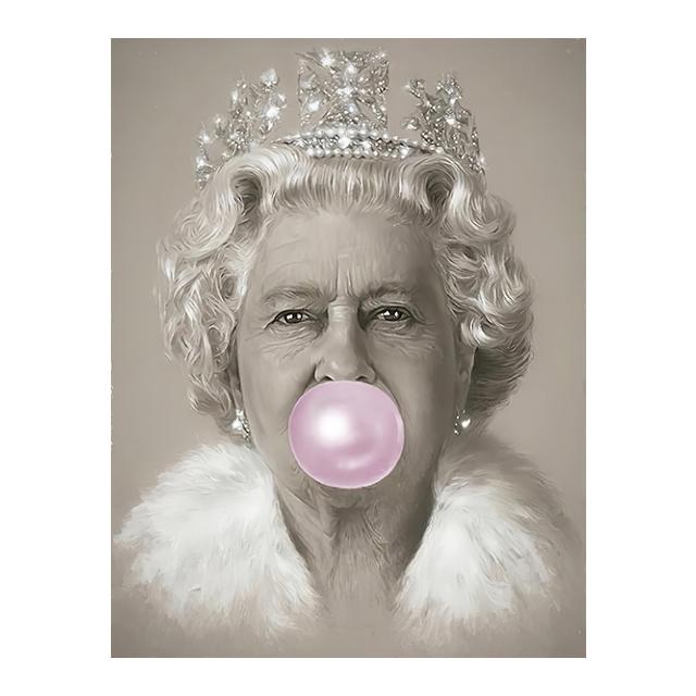Bubblegum Queen Retro Poster Canvas Painting Print Cuadros Art Decoration Mural For Modern Home Living Room Wall Decor No Fram