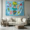Didi and Friends Wall Tapestry Aesthetic Wall Hanging Printed Fabric Blanket Decorative Tapestries for Bedroom Living Room Home Decor
