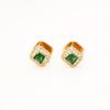 Double-sided Wearable Emerald Zirconia Vintage Elegant Earrings - Exquisite High-end Luxury Studs