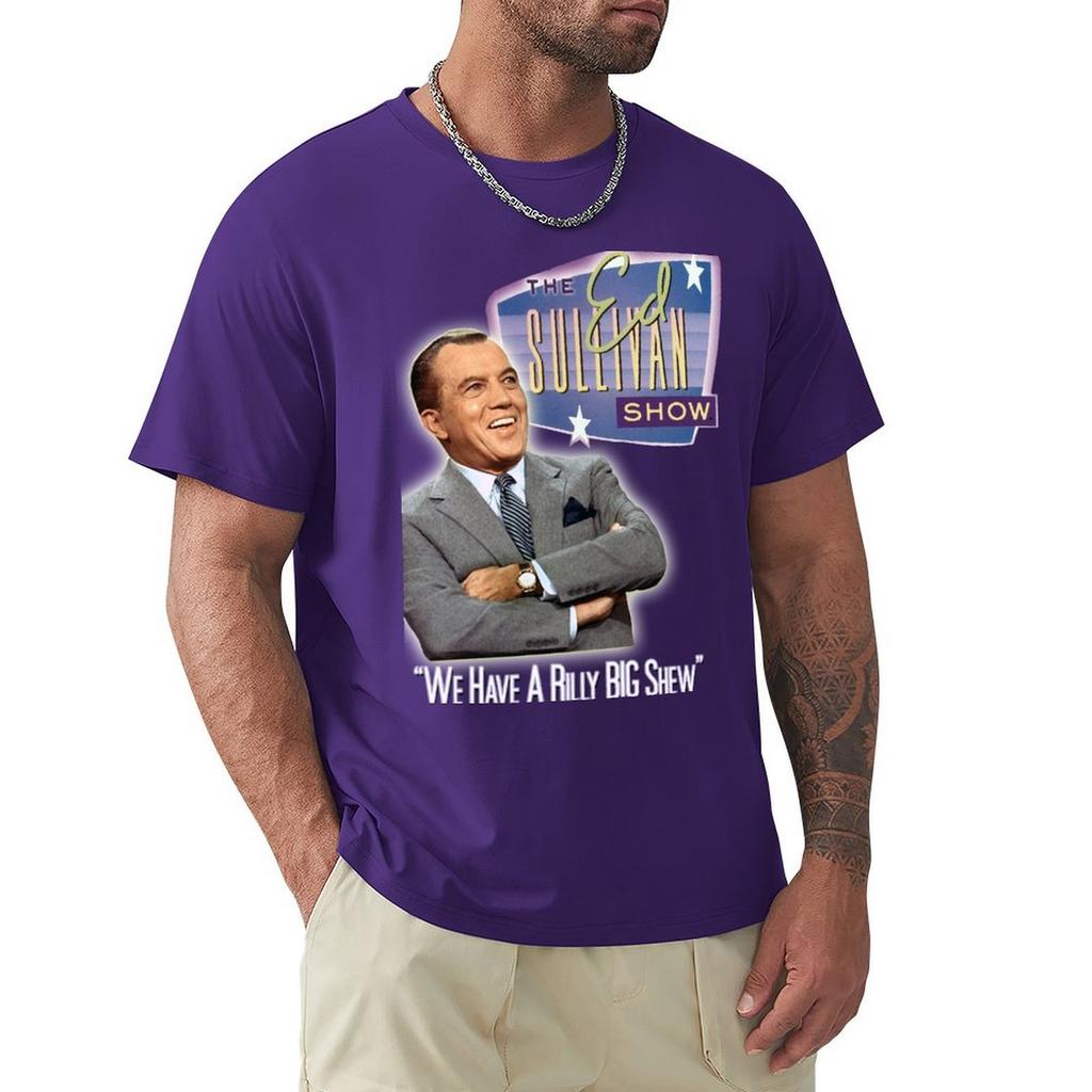 A Really Big Shew! Ed Sullivan 60s - 70s Vintage tribute T-Shirt plain anime clothes men workout shirt