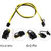 PCI-E 21x 6 Pins Power Module Breakout Board +20CM 6Pin to 8Pin Power Cable