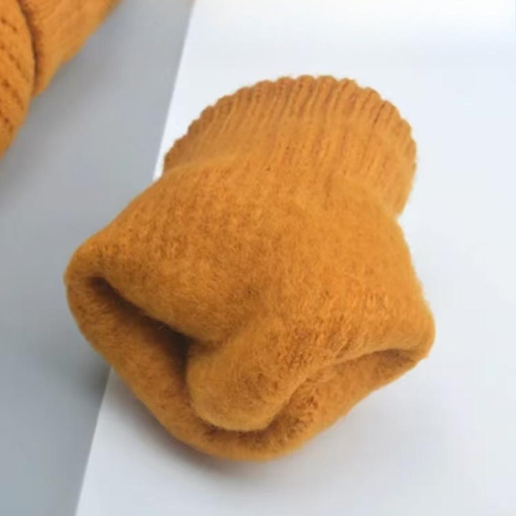 Winter Thick Plush, Pineapple Knit, Touch Screen, Cycling Cold Proof, Plush Pattern, Warm Gloves