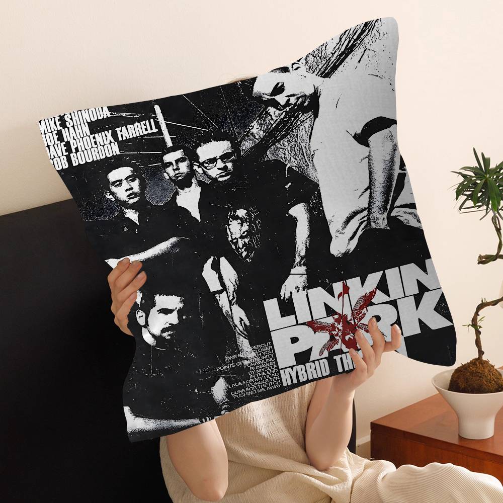 Band L-Linkin Cool P-Park Pillow Cushion Cover Pillowcase Living Room Sofa Home Decor