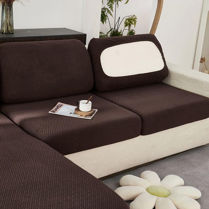 Jacquard Elastic Sofa Cover For Living Room Adjustable Couch Cover  Removable Washable Sofa Cushion Cover Protector Slipcover
