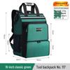 Heavy-Duty Double Shoulder Tool Backpack: Durable, Thickened, Multi-Functional, Large Capacity for Electrician Repairs