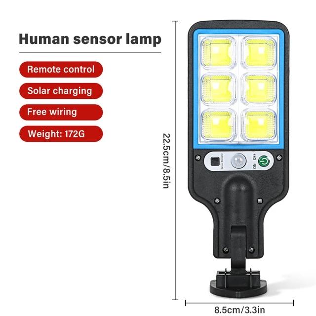 

1/2/4pc Solar LED Motion Sensor Wall Lamp 3 Working Modes With Remote Control For Outdoor Garden Courtyard Garage Street Lamp