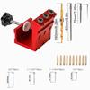 Pocket Hole Jig Set,Adjustment Pocket Dowel Hole Jig System Set Woodwork Guide Joint Angle Tool Woodworking Tool