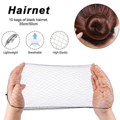 10pcs Invisible Bun Net Simple Style Mesh Net Breathable Wig Net Hair Styling Tool Women Female Hair Accessories