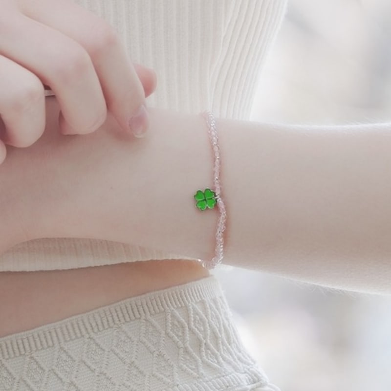 BONBEAU Neon enamel silver motives beads bracelet Neon enamel silver cute motif charm beads mix bracelet