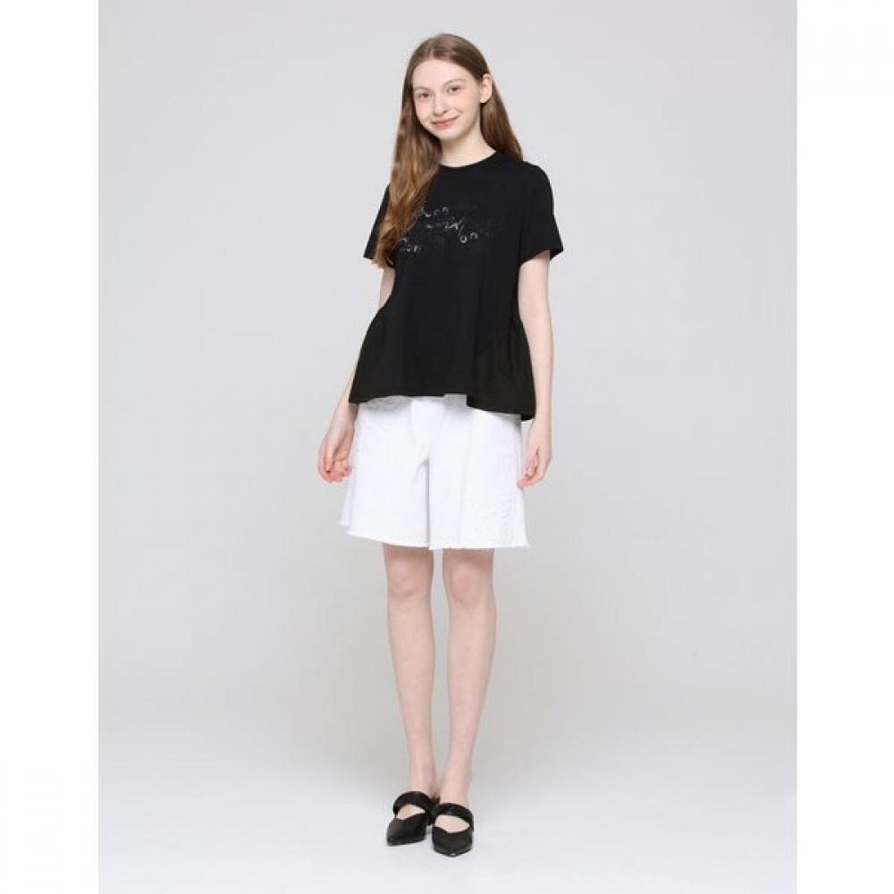 SON JUNG WAN Women Embroidery Flare T shirT Zdr6262201