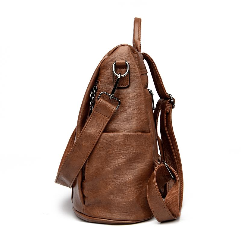 Mochila de Hombro Vintage Grande para Mujer