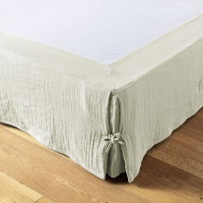 "Gaïa" Box Spring Cover All Sizes "Cotton Gauze" - Gaïa Water Green - 180 X 200 Cm