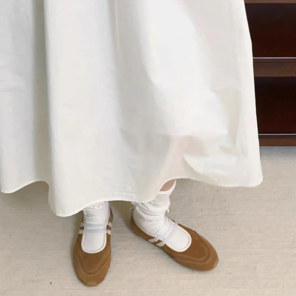 Sheepskin Version~ Retro Round Head Shallow Mouth Casual Sports Shoes Mary Jane Shoes Flat Ballet Shoes Women's Versatile Single Shoes