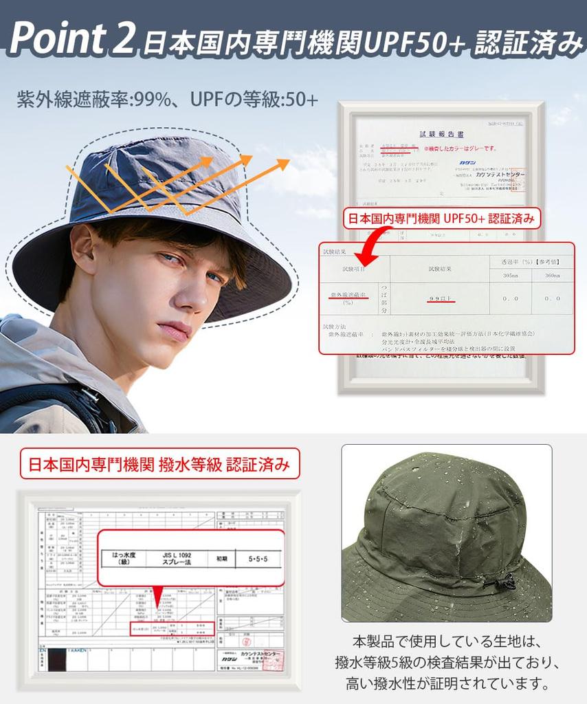 Safari Hat for Men Foldable Design with Integrated Certified by a Domestic Professional Compact UV Protection Sun Wide Slimming Bucket Adjustable