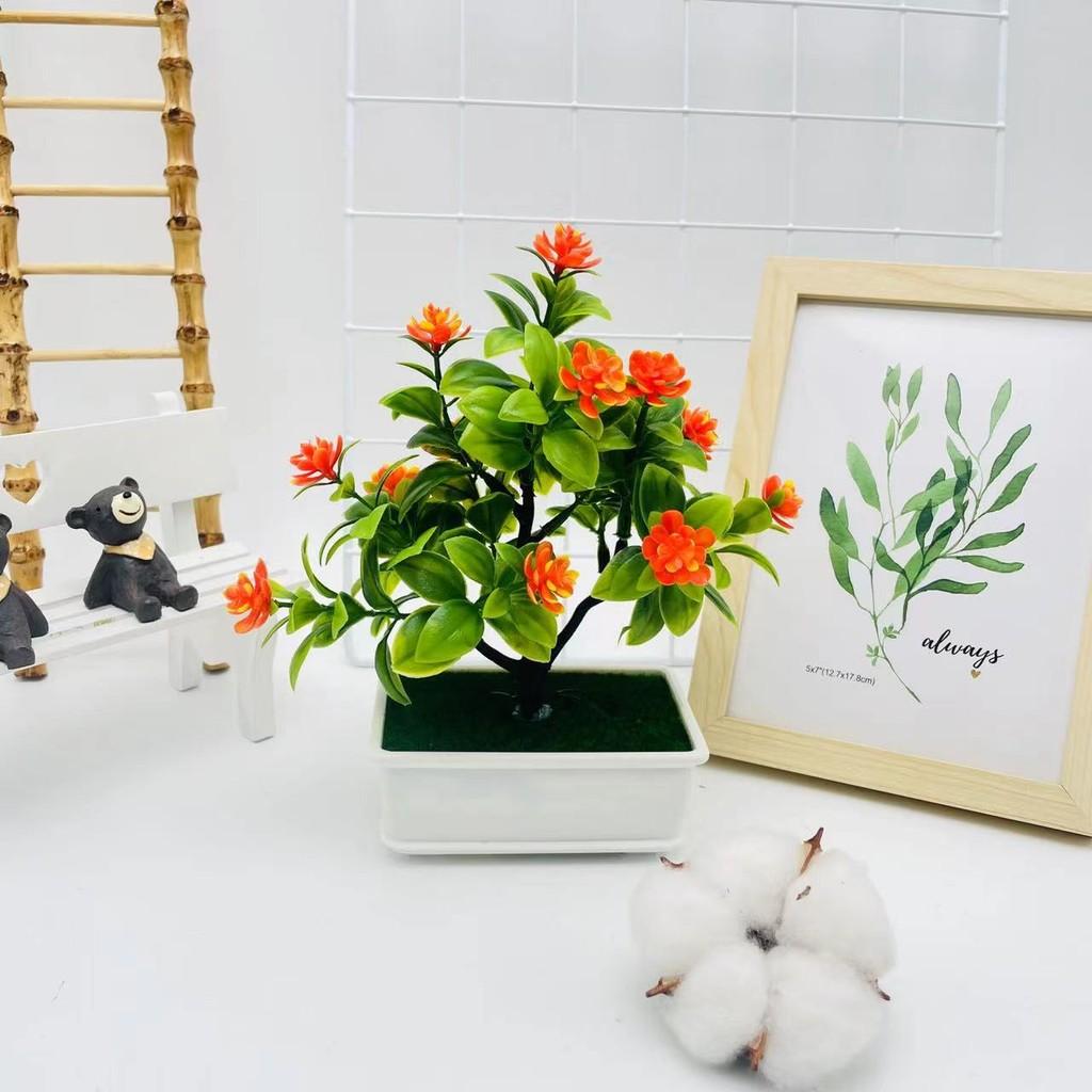 Artificial Camellia Sasanqua Tree Plant Decor For Living Room And Balcony Displays