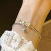 Bow Bell Decor Bracelet for Women Sweet Fresh Simple Bracelet Student Birthday Gift for Girlfriend