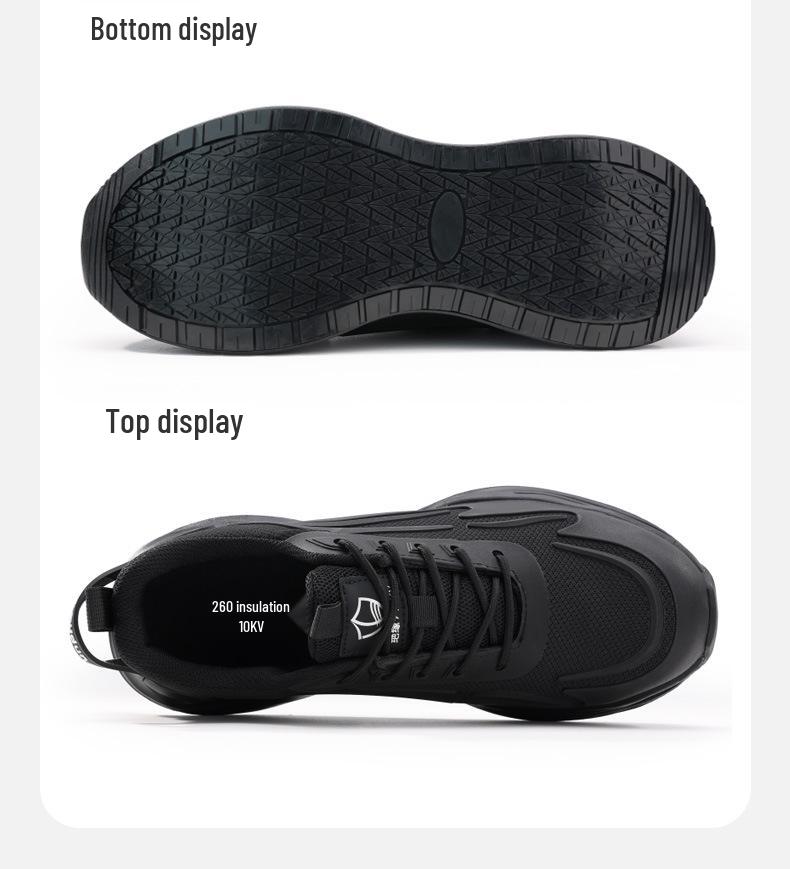 Blue Gull Shield Insulated Safety Shoes for Men - 10KV Electrician, Anti-Smash, Anti-Puncture, Carbon Fiber/Fiberglass Toe.