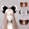 Fluffy Realistic Texture Faux Fur Cat Ears Flexible Animal Headband Halloween Party