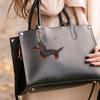 4pcs Leather Dachshund Keychain Dachshund Keychain Bag Pendant Key Chain Cute Puppy Dog Charm Gifts
