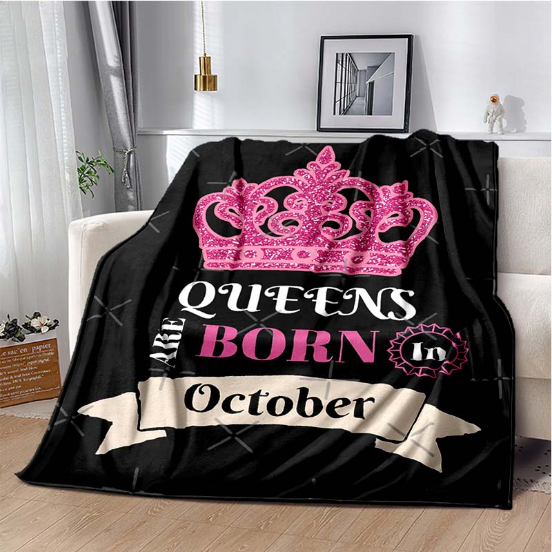 

Pink Crown Fashion Throws Blanket Kids Super Soft Blankt for Travel Couch Sofa Hiking Picnic Bed Flannel Blanket Birthday Gift 75x90cm